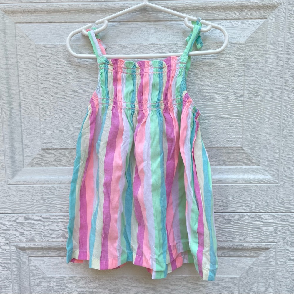 5T pastel rainbow stripe 🌈 top Carter’s